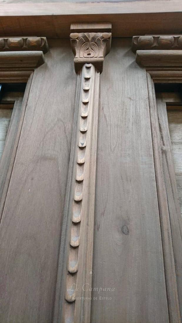 Puerta doble hoja con reja